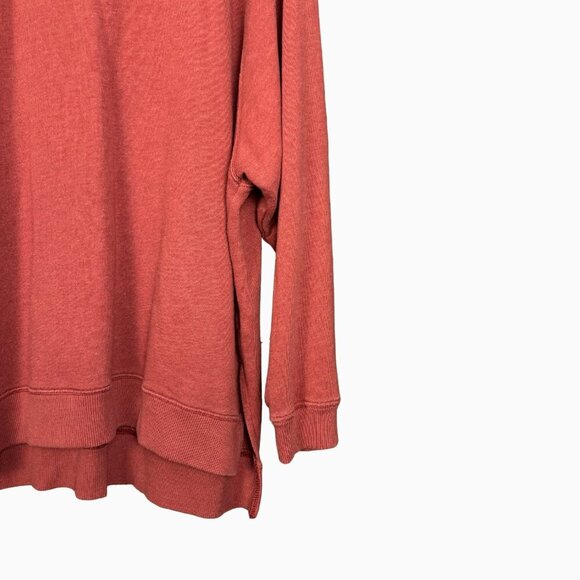 American Eagle Oversized Sweatshirt Large Soft Cozy Loungewear Coral Pullover - Picture 5 of 7